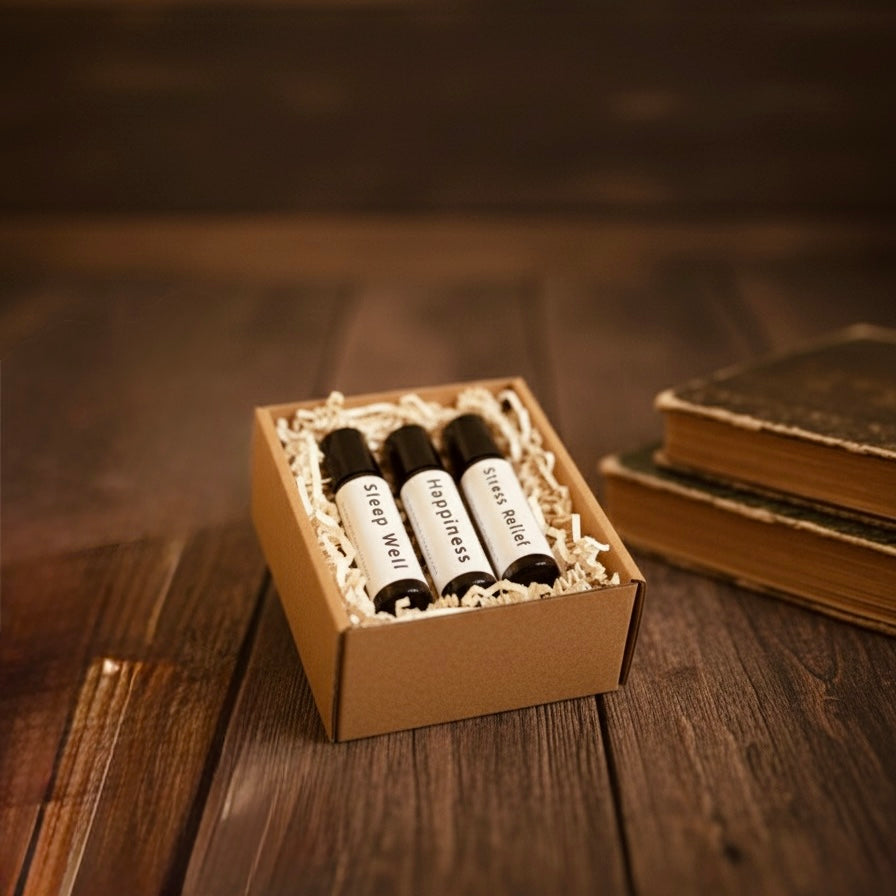 🌿 Essential Oil Roller Trio – Wellness in Every Roll